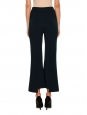 Kick-flare cropped black compact knit pants Retail price $1240 Size 38