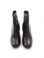 Black leather block heel ankle boots Retail price €765 Size 38.5