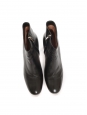 Black leather block heel ankle boots Retail price €765 Size 38.5