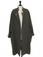 Green wool maxi coat Retail price €600 Size 40