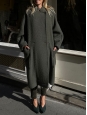 Manteau oversized long en laine vert kaki Prix boutique 600€ Taille 40