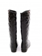 Black quilted rain boots wellies Retail price €140 Size 37