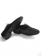 Chaussures Richelieu en suede noir avec liseré en cuir Prix boutique 1615€ Taille 41