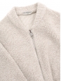 Manteau veste longue en laine mélangée beige crème Prix boutique 2500€ Taille 36 à 40