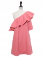 Chi chi one shoulder pink ruffled mini dress Retail price €400 Size 36