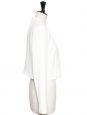BOSS HUGO BOSS Veste blazer boléro en jersey blanc ivoire NEUF Prix boutique 300€ Taille 36
