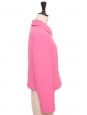 Bright fuchsia pink cotton jacket Retail price €1200 Size 36/38
