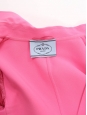 Bright fuchsia pink cotton jacket Retail price €1200 Size 36/38