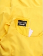 Sleeveless bright yellow fluid crêpe dress Retail price $745 Size 40