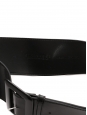 Black patent leather large belt Size 75