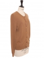 Camel brown cashmere round neck sweater Retail price €240 Size S/M