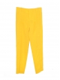 High waist bright yellow fluid crepe pants Retail price €300 Size 40