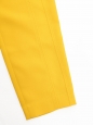 Pantalon taille haute fluide en crêpe jaune vif Prix boutique 300€ Taille 36/38