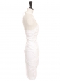 Robe de cocktail moulante blanc dos nu Prix boutique 1130€ Taille XS