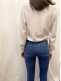 Jean Bodycon Marrakesh taille haute slim fit évasé en denim stretch bleu vif Prix boutique 240€ Taille 25 (XS)