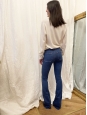Bright blue denim Bodycon Marrakesh high rise kick Flare Jeans Retail price €240 Size 25 (XS)