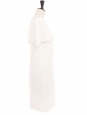 Open back white silk dress Retail price 1450€ Sz 38