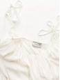 Ivory white open back maxi dress with thin straps Retail price €1800 Size 38
