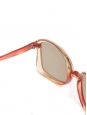 Red, orange, and yellow oversized sunglasses Retail price 200€