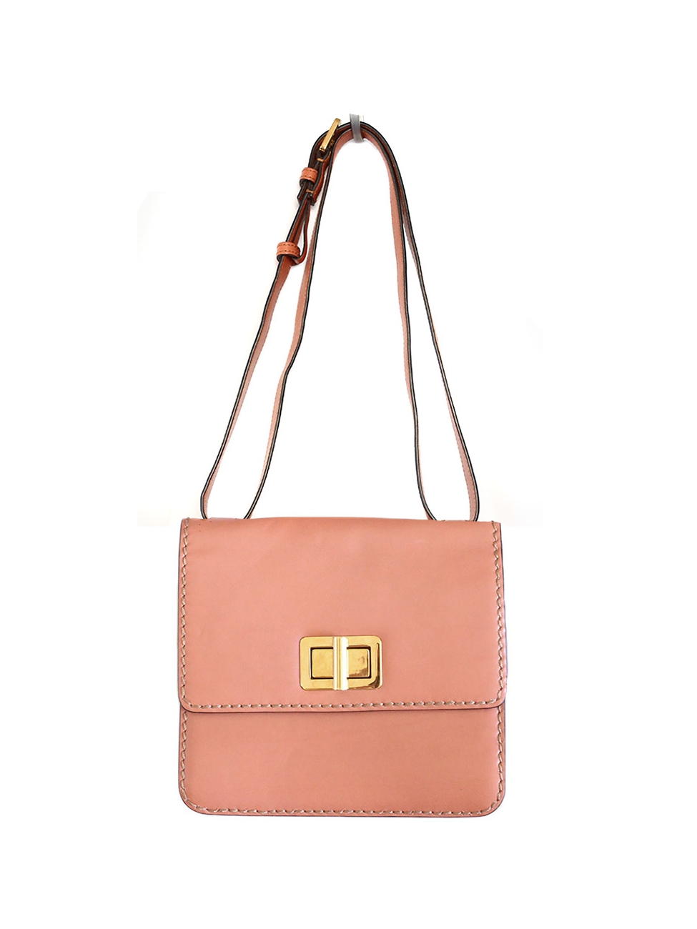 Boutique CHLOE Powder pink leather cross body LOUISE bag Retail