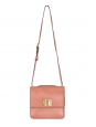 LOUISE Pink leather cross body bag with long strap Retail price €1450