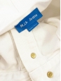 Jupe taille haute longueur midi en jean blanc à boutons Prix boutique 281€ Taille Xs