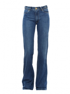 High waist flared blue jeans NEW Retail price €550 Size 34