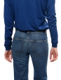 Jean bleu taille haute coupe évasée NEUF Prix boutique 550€ Taille 34