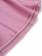 Veste de tailleur manches courtes en tweed de laine mauve rosé à boutons siglés CC argent Prix boutique 5000€ Taille 38