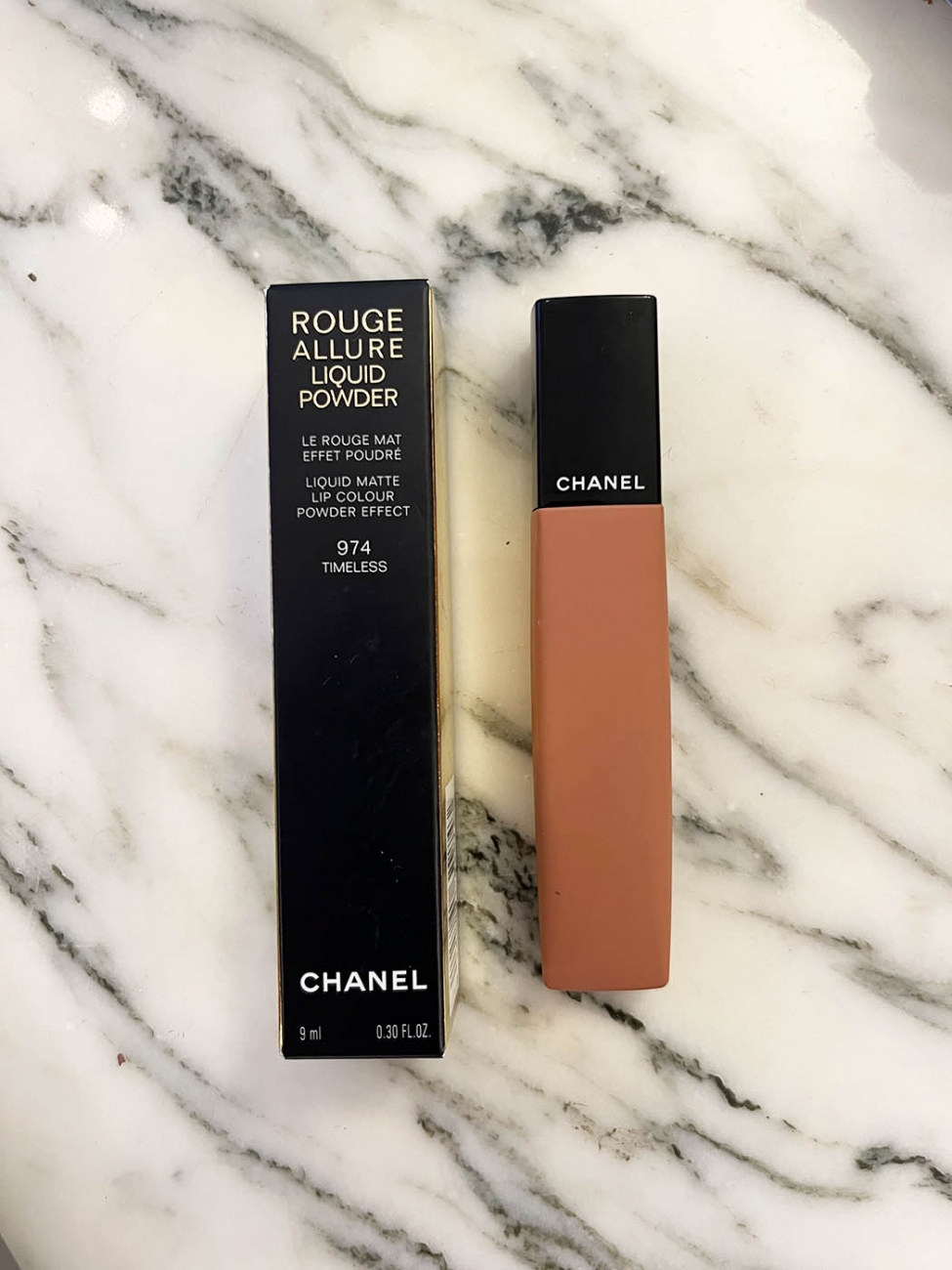 Boutique CHANEL LE ROUGE ALLURE Liquid Powder lipstick in pink 974 Timeless
