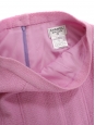 Jupe droite taille haute en tweed de laine rose mauve Prix boutique 3800€ Taille 36