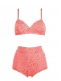 Boumboum Harmonica pink polka dot triangle bra and briefs bikini Retail price €500 Size 38
