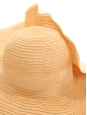 Chapeau capeline en paille et ruban grosgrain blanc Prix boutique 450€ Taille 38 / S