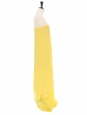Lemon yellow silk strapless maxi dress Retail price €690 size 34