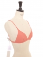 Haut de maillot de bain bikini triangle rose bonbon Taille S