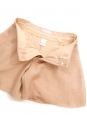 Short taille haute en tweed de soie beige rosé Px boutique 590€ Taille 38
