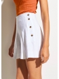 High waist pleated linen white shorts Retail Price 240€ Size 40
