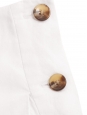 Short taille haute plissé à poche en lin blanc Prix boutique 240€ Taille 40