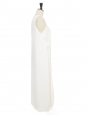Robe longue droite sans manches en crêpe blanc ivoire Prix boutique 2300€ Taille 40