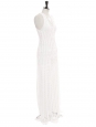 Robe longue en coton mélangé en dentelle crochet  Prix boutique 1700€ Taille 36