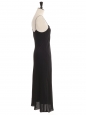 Robe longue slip dress à fines bretelles en satin noir Prix boutique 300€ Taille 36