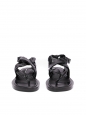 Sandales plates gladiateur en cuir noir NEUVES Prix Boutique 595€ Taille 40