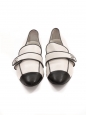 Black and white bicolor leather loafers with CC signature Retail price €800 Size 36