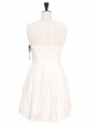 White/ecru pleated dress Retail price €400 Size 34