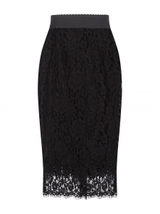 Black lace high waist pencil skirt Retail price €895 Size XS