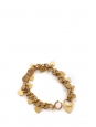 Bracelet chaîne à  charms coeurs en laiton bronze doré Prix boutique 450€