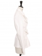 Veste saharienne ceinturée en coton blanc Prix boutique 350€ Taille 38