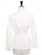 Veste saharienne ceinturée en coton blanc Prix boutique 350€ Taille 38