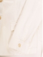 White cotton belted saharienne jacket Retail price €350 Size M