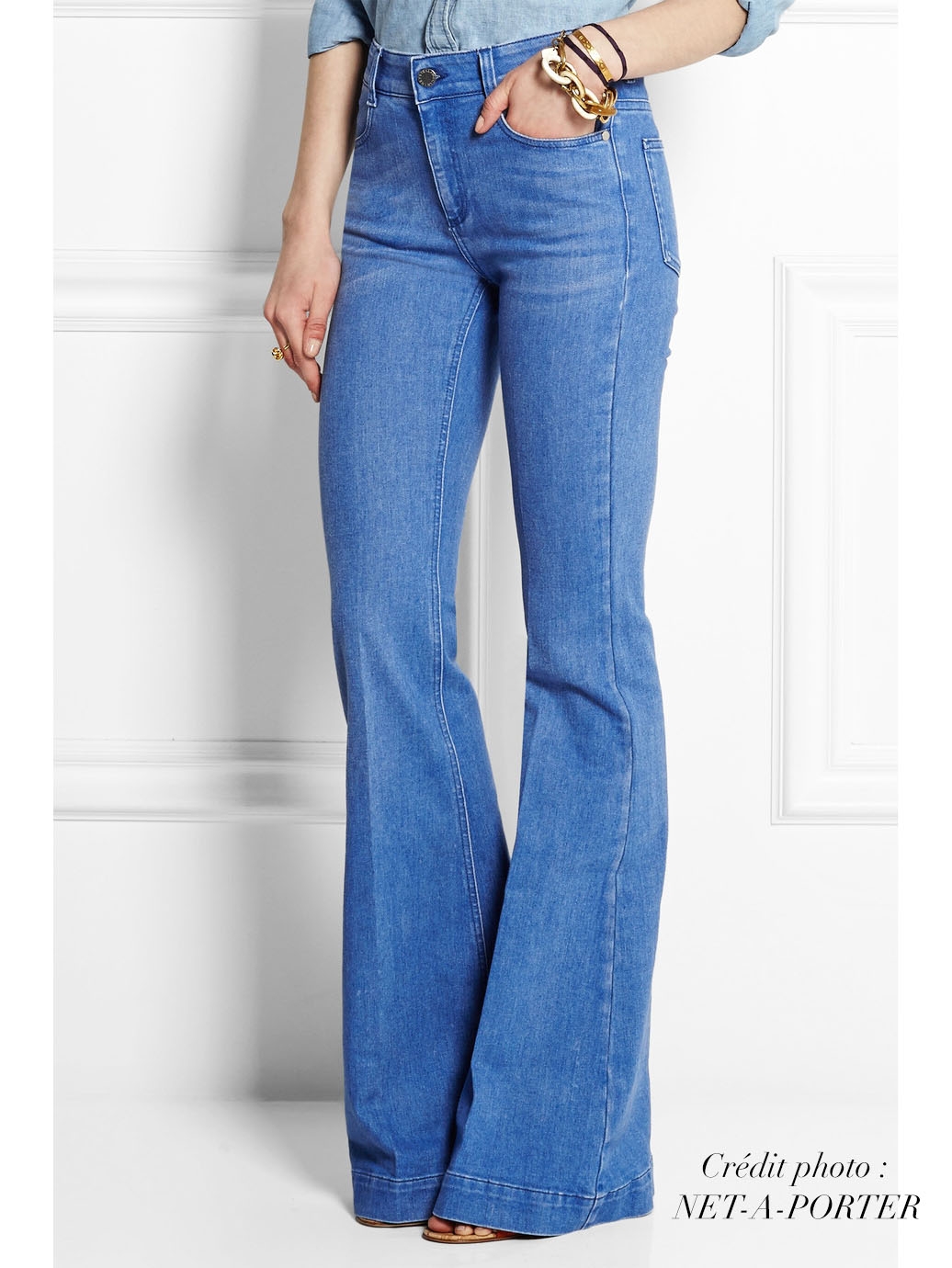 Boutique STELLA MCCARTNEY Light blue flared jeans Retail price €275 Size 29 (M)